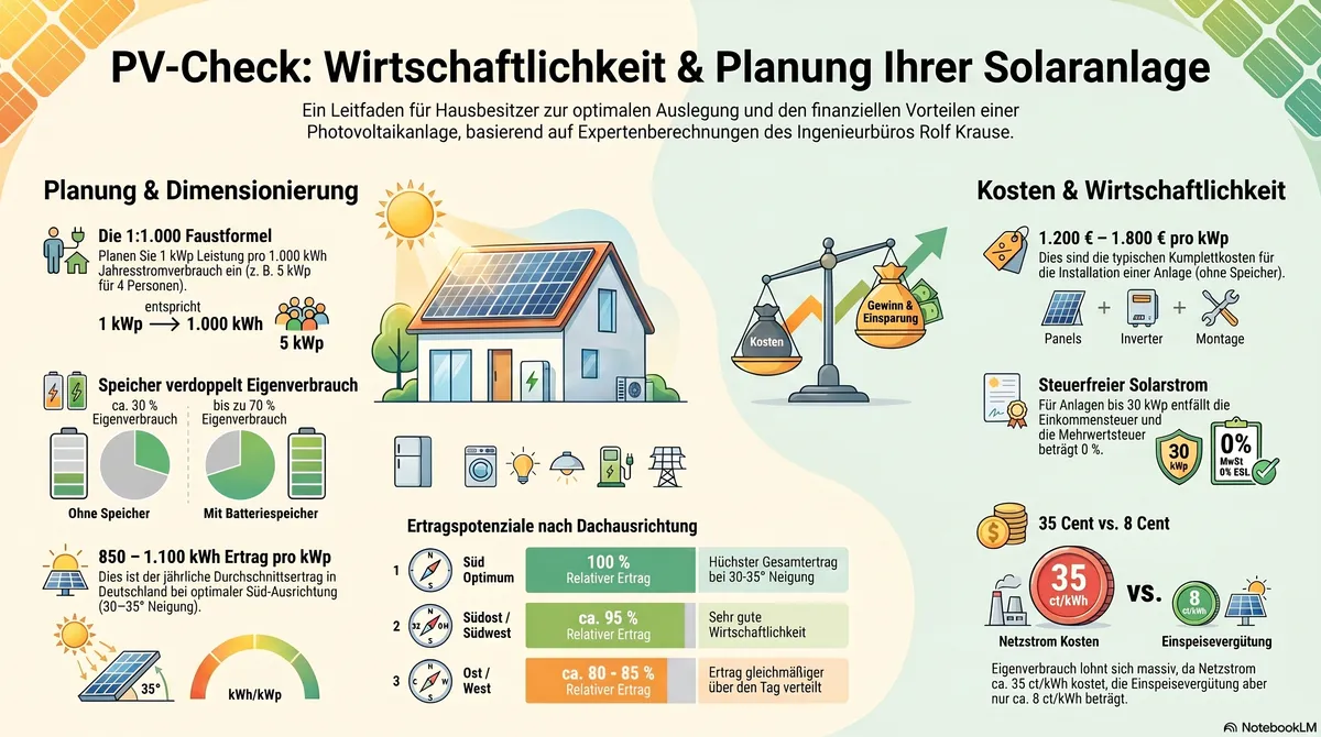 Photovoltaik-Auslegung — Planung Ihrer Solaranlage