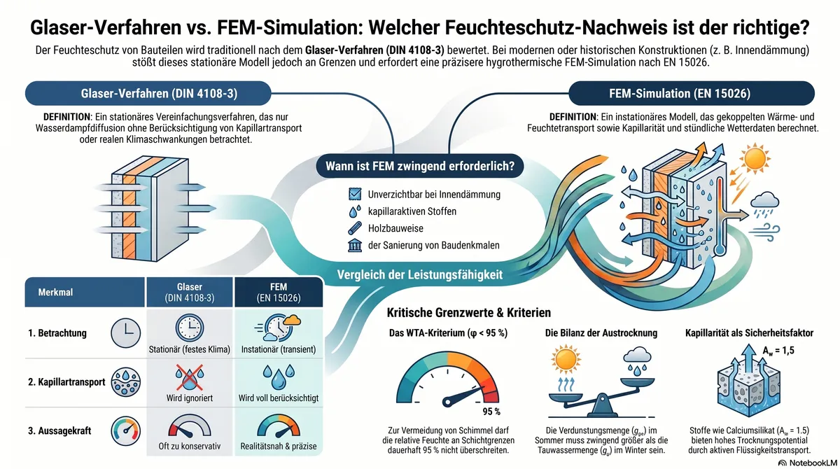 Vergleich: Glaser-Verfahren und FEM-Simulation