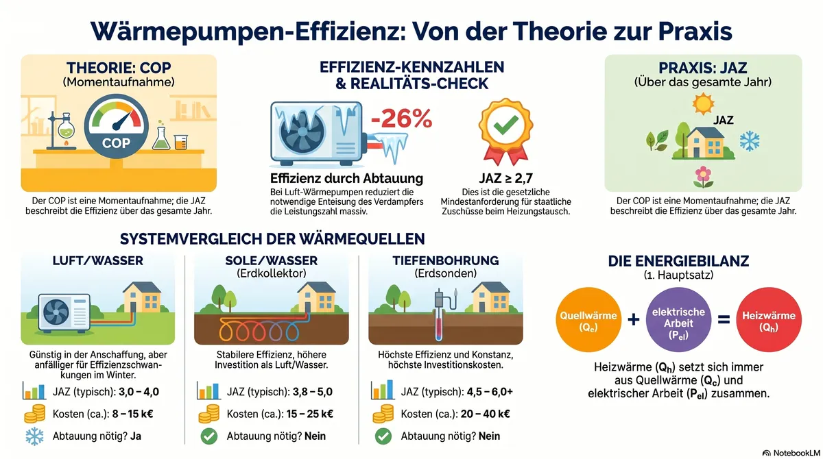 Wärmepumpen: Theorie vs. Praxis